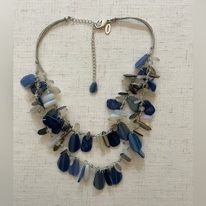 Chico's - Blue and Silver Layered Necklace